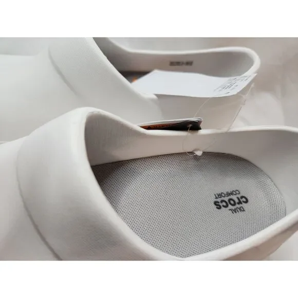 Crocs Neria Pro II Slip-Resistant Work Clogs Women’s 10 White NWT - Picture 5 of 9